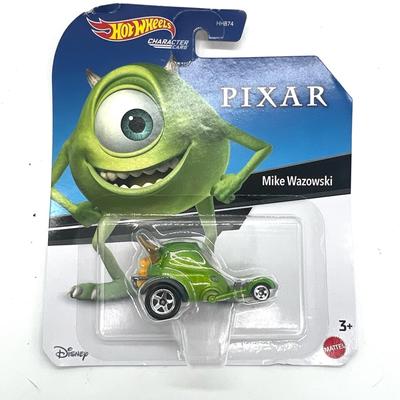 Disney Toys | Hot Wheels Disney Pixar Mike Wazowski Monsters Inc Car | Color: Green | Size: Osb