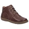 Schnürstiefelette JOSEF SEIBEL "Neele 46", Damen, Gr. 41, braun (kastanie), Leder, casual, Schuhe, Freizeitschuh, Komfortschuh mit Wechselfußbett aus Leder