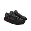 Sneaker DC SHOES "DC Metric", Gr. 12(46), rot (grau, grau, rot), 45.88% Leder, 32.94% Synthetikmaterial, 21.18% Polyester, Schuhe