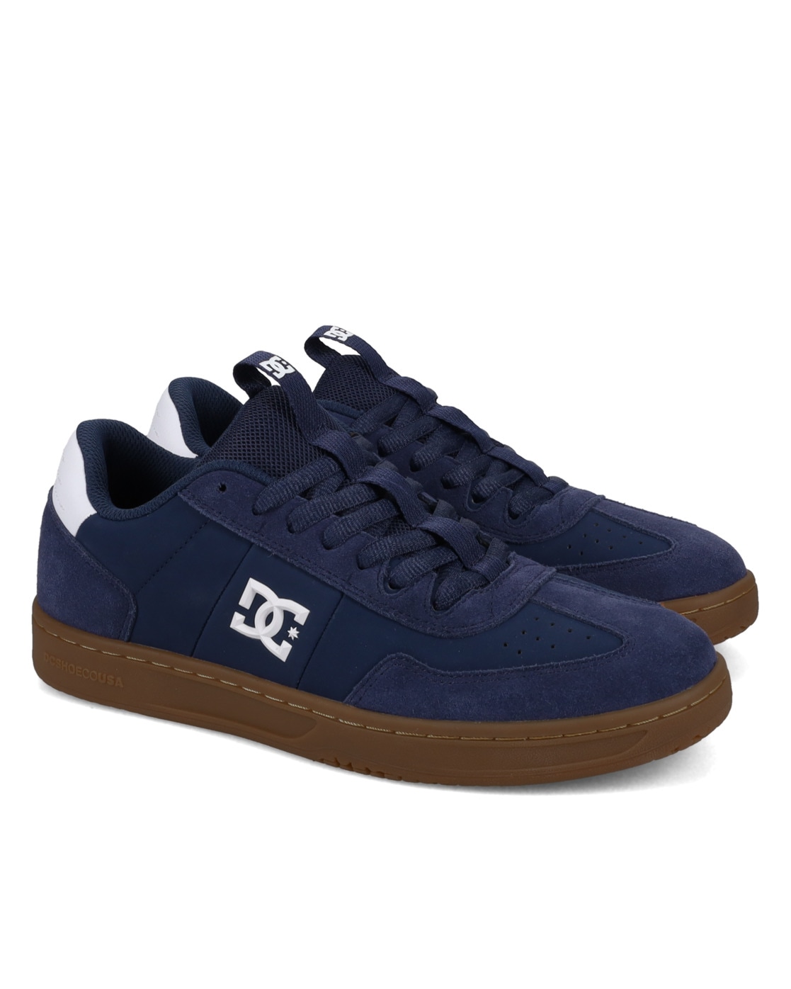 Sneaker DC SHOES "DC Astrix", Herren, Gr. 8,5(41), blau (navy, gum), 61.35% Leder, 38.65% Synthetikmaterial, Schuhe Sneaker