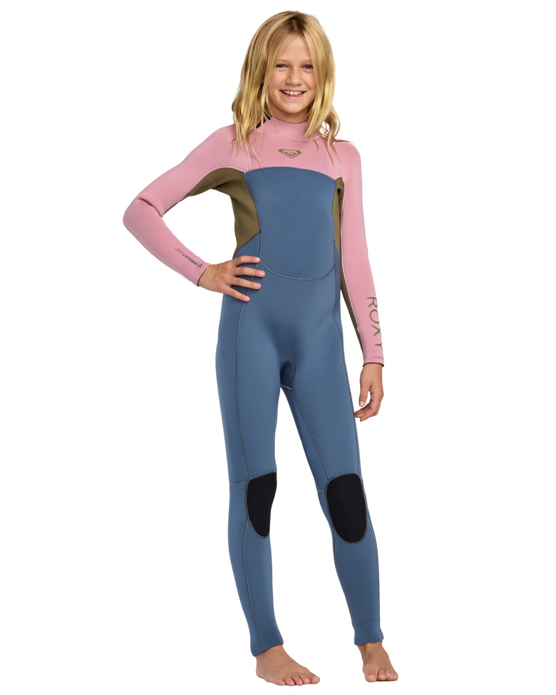 Neoprenanzug ROXY "4/3mm Prologue+", Kinder, Gr. 12 (148-155cm & 41-46 kg), ash, 87% Polyester, 13% Spandx, Sportanzüge Image