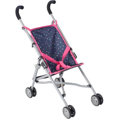 Puppenbuggy CHIC2000 "Roma, Mini-Buggy", blau (konfetti), Puppenwagen, KinderB:29cm H:57cm T:50cm, Metall, Kunststoff, Stoff, B:29cm H:57cm T:50cm Image
