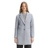 Wollmantel TOM TAILOR DENIM, Damen, Gr. XXL (44), cement grau mélange, Web, Obermaterial: 80% Polyester, 20% Wolle. Futter: 100% Polyester, meliert, casual, slim fit ca. Mitte Oberschenkel, Langarm gerader Abschluss, Mäntel, mit Taschen