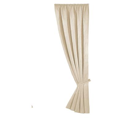 Vorhang WECKBRODT "Linz" Gr. 3, beige (natur), B:140cm H:175cm, Polyester, Gardinen, Jacquard, blickdicht, edler Glanz, mit Raffhalter, Gardine, Store Image