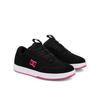 Sneaker DC SHOES "DC Astrix", Gr. 8(39), pink (schwarz, schwarz, pink), 61.35% Leder, 38.65% Synthetikmaterial, Schuhe