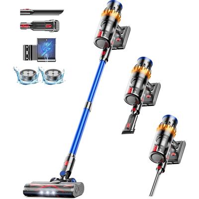 Smart Cordless Vacuum - 45KPa Auto-Sensing, 65 Min Battery - with LED Display