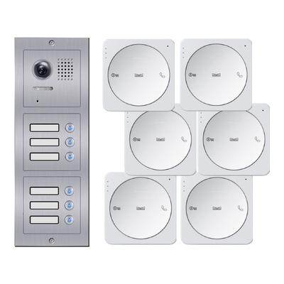 XD61A+ XD4A Audio Türsprechanlage Gegensprechanlage 6-Familienhaus 2Draht Bus-Technik Türklingel Image
