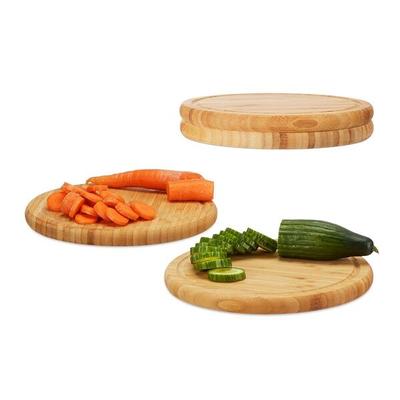 relaxdays 4er-Pack Frühstücksbrettchen 30 cm