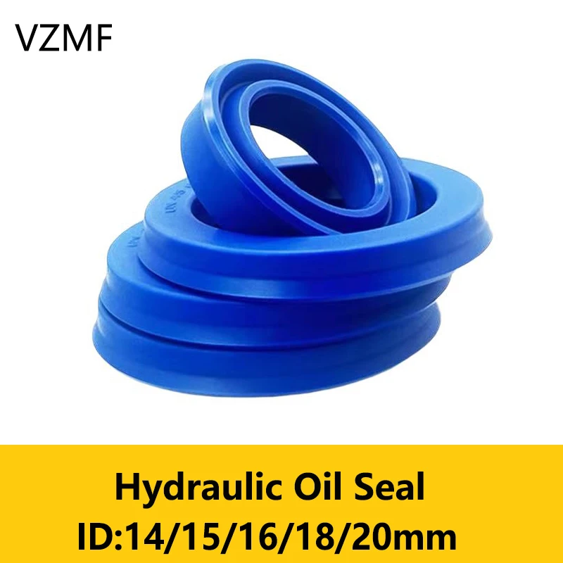 Joint d'étanchéité hydraulique UN pour arbre radial, ID 14-20mm, en polyuréthane, pour arbre de piston et tige de piston, joint d'huile en PU à lèvre simple en forme de U