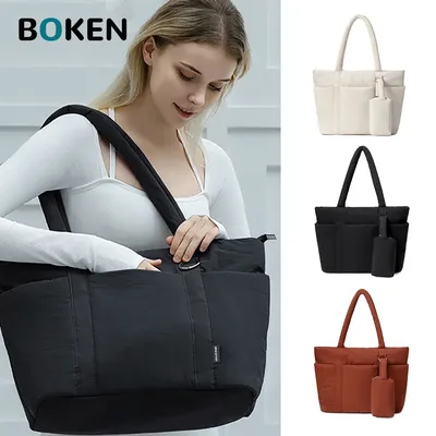 Waterproof Yoga Shoulder bag-Fits16"Laptop & Yoga Mat Multi-Purpose Travel Gym Bag for Women Large Capacity Anti-Theft Sport Bag