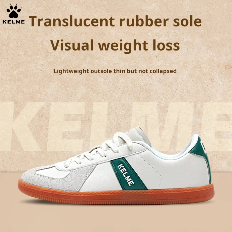 Kelme Trainingsschuhe Herrenschuhe Retro T-Head Boardschuhe Damen Low Cut Sport- und Freizeitschuhe mit dünnen Sohlen