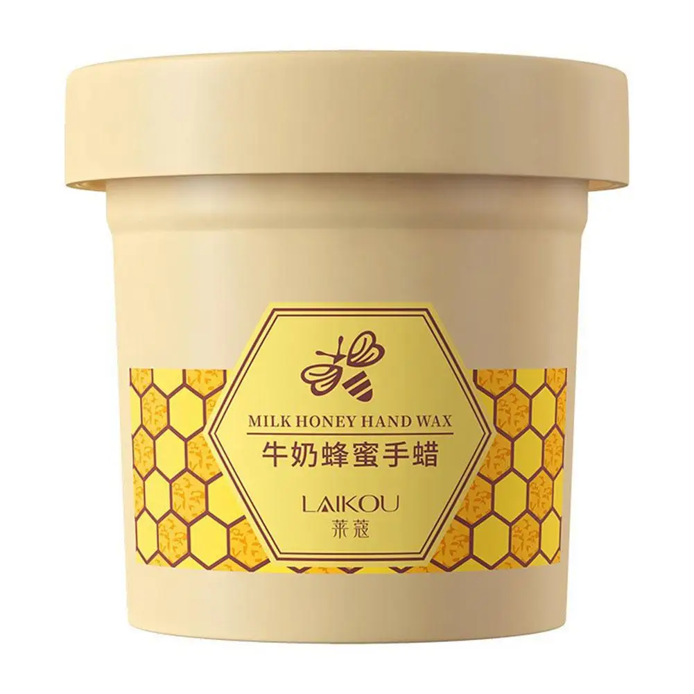 LAIKOU Honigmilch-Handpflegecreme, feuchtigkeitsspendend, feuchtigkeitsspendend, Peeling, Handwachs, Entferner abgestorbener Haut, Anti-Riss-Handpflege