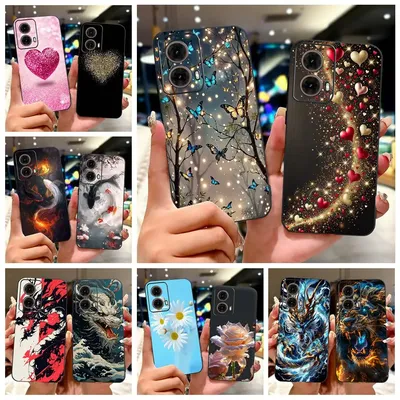 For Motorola Moto G85 5G Case XT2427-3 Luxury Painted Cover Soft TPU Phone Case For Motorola Moto G35 G 55 MotoG55 MotoG85 Shell