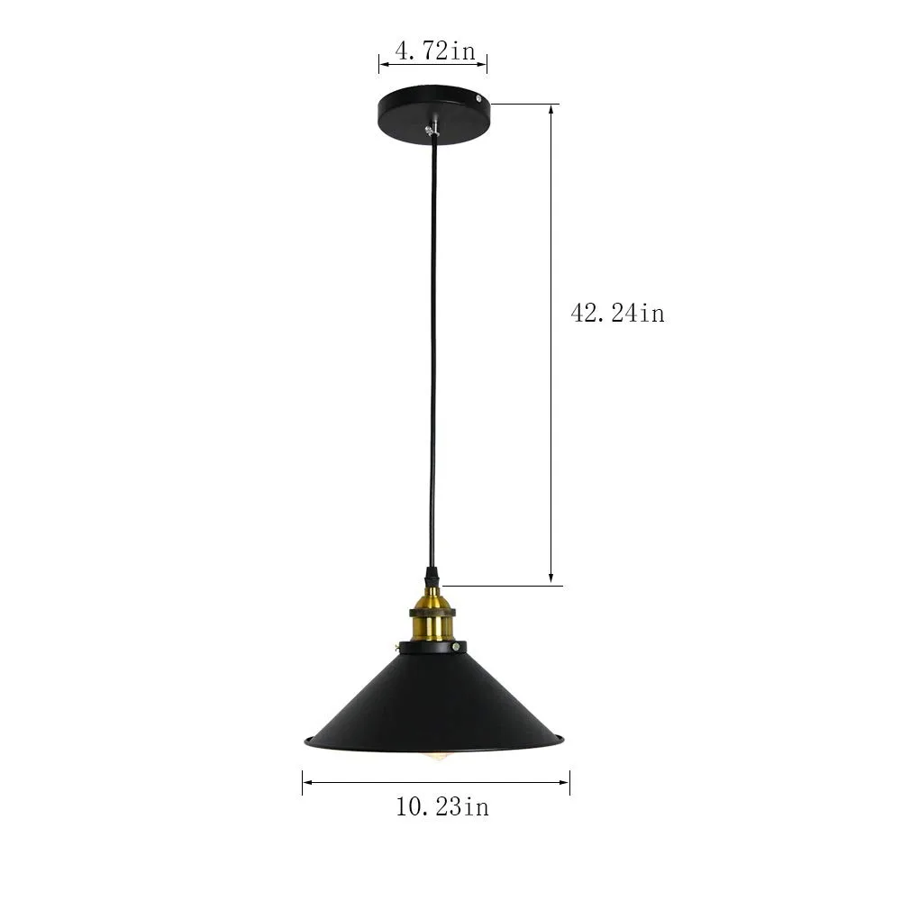 Schwarze Vintage Pendelleuchte Loft Retro Kronleuchter Pendelleuchte E27 Sockel Industrielle Hängeleuchte Edison Beleuchtung für Wohnzimmer