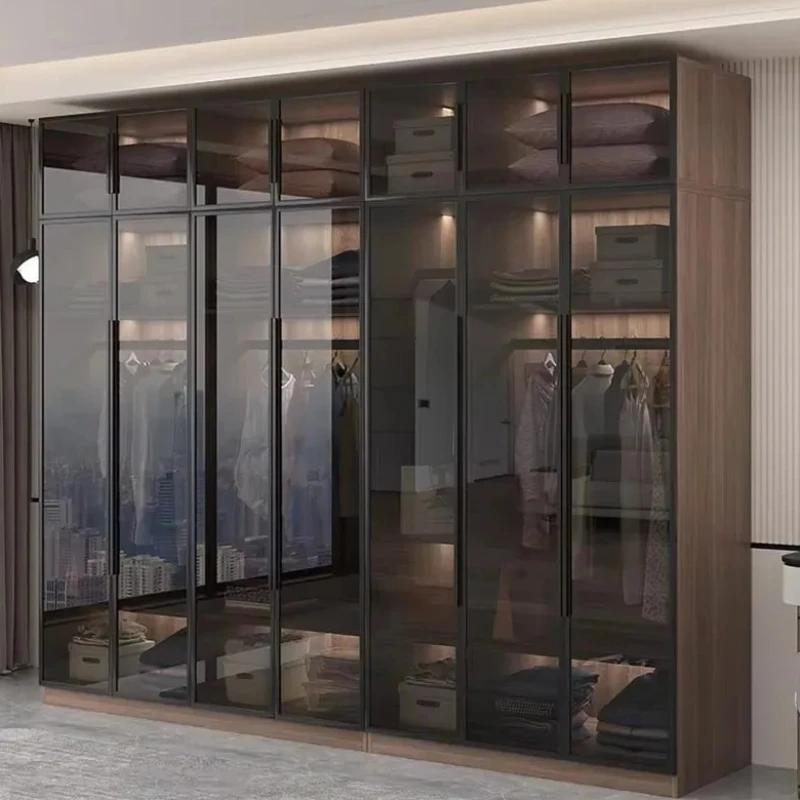 Schwarz Große Luxus Kleiderschränke Lagerung Nordic Günstige Wohnung Hotel Kleiderschränke Wohnzimmer Armadio Guardaroba Möbel Hause