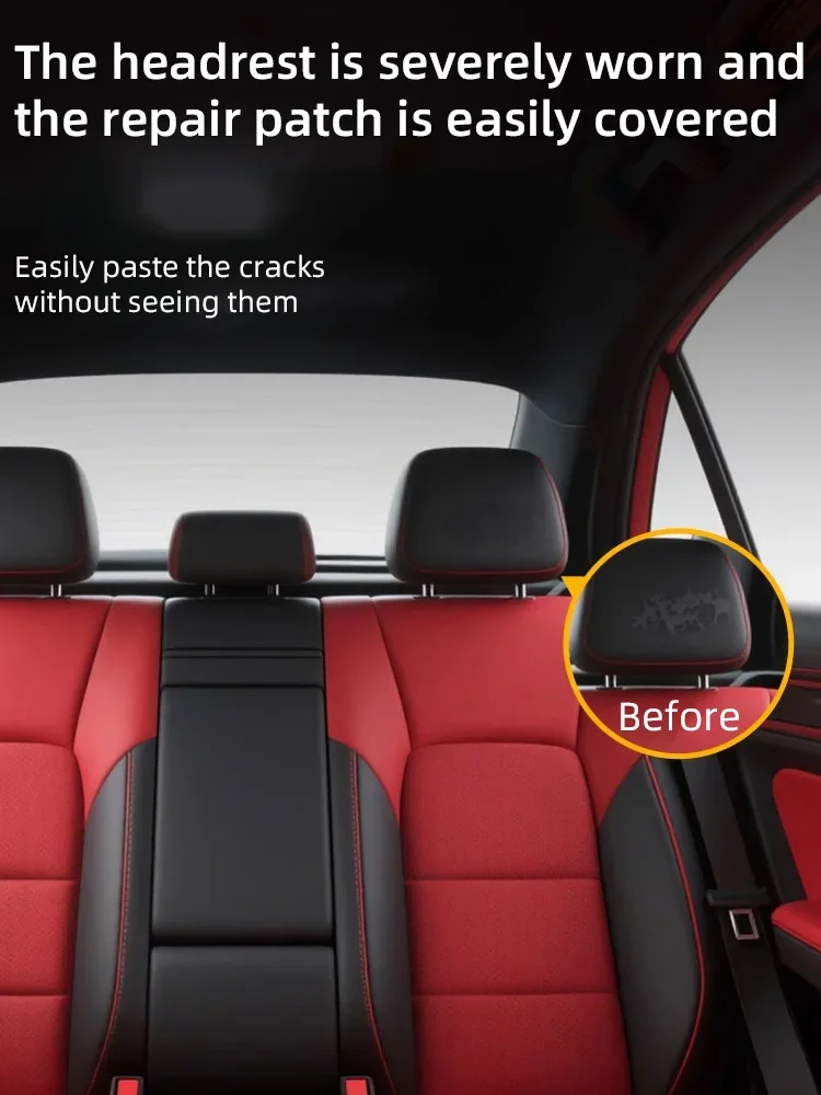 Lederflicken, speziell selbstklebend für Autositze – spurloses Reparaturflicken für Sofas und Kissen aus echtem Leder Image