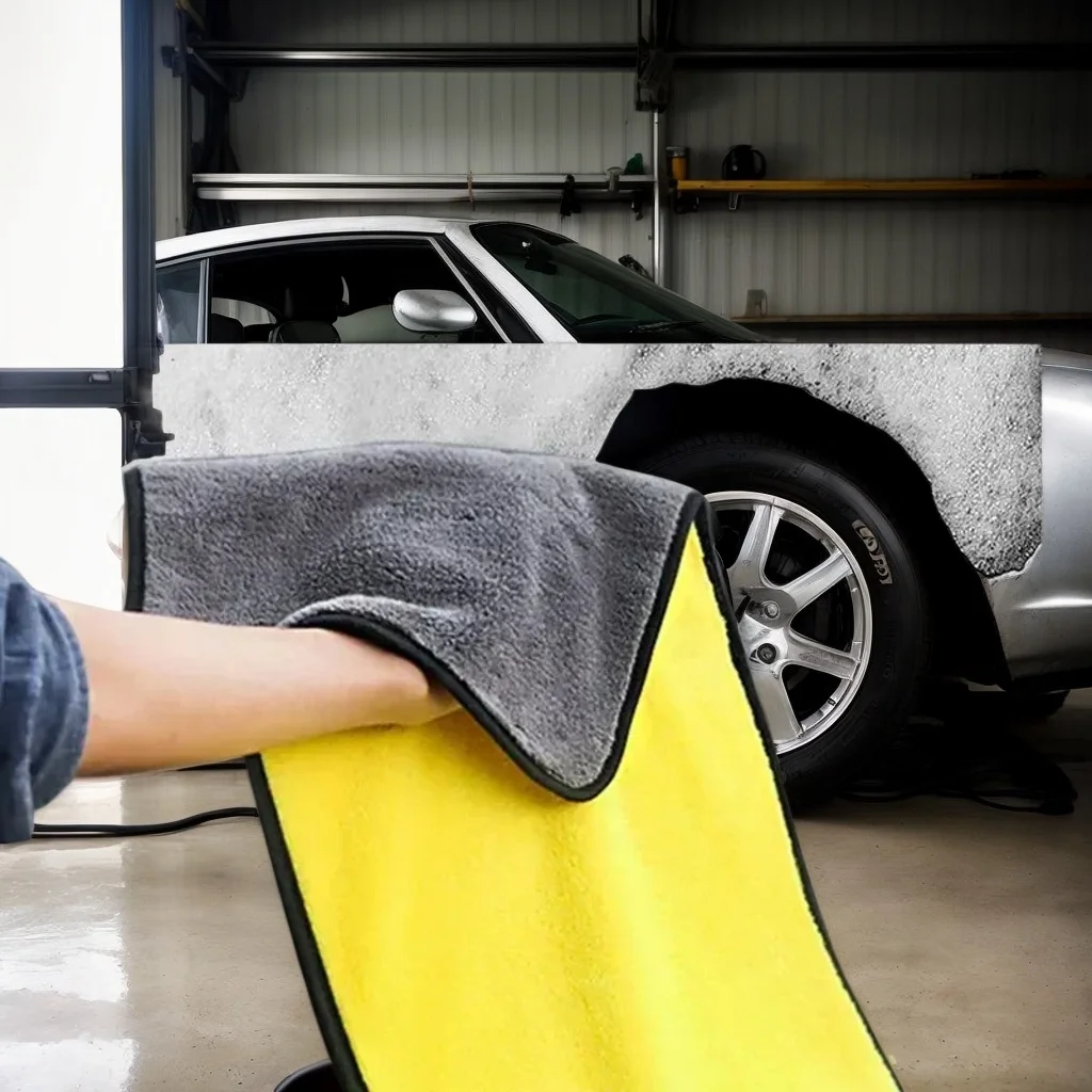 Auto-Reinigungstücher, kein Ausfallen, saugfähiges Tuch, Waschmarkierung, kostenlose Auto-Details Image