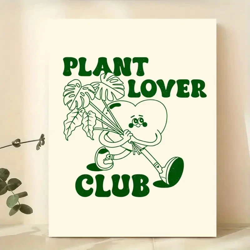 Plant Lover Club Botanische Wandkunstdrucke Leinwand Malerei Poster Bild für Wohnzimmer Esszimmer Küche Zimmer Home Decor Image