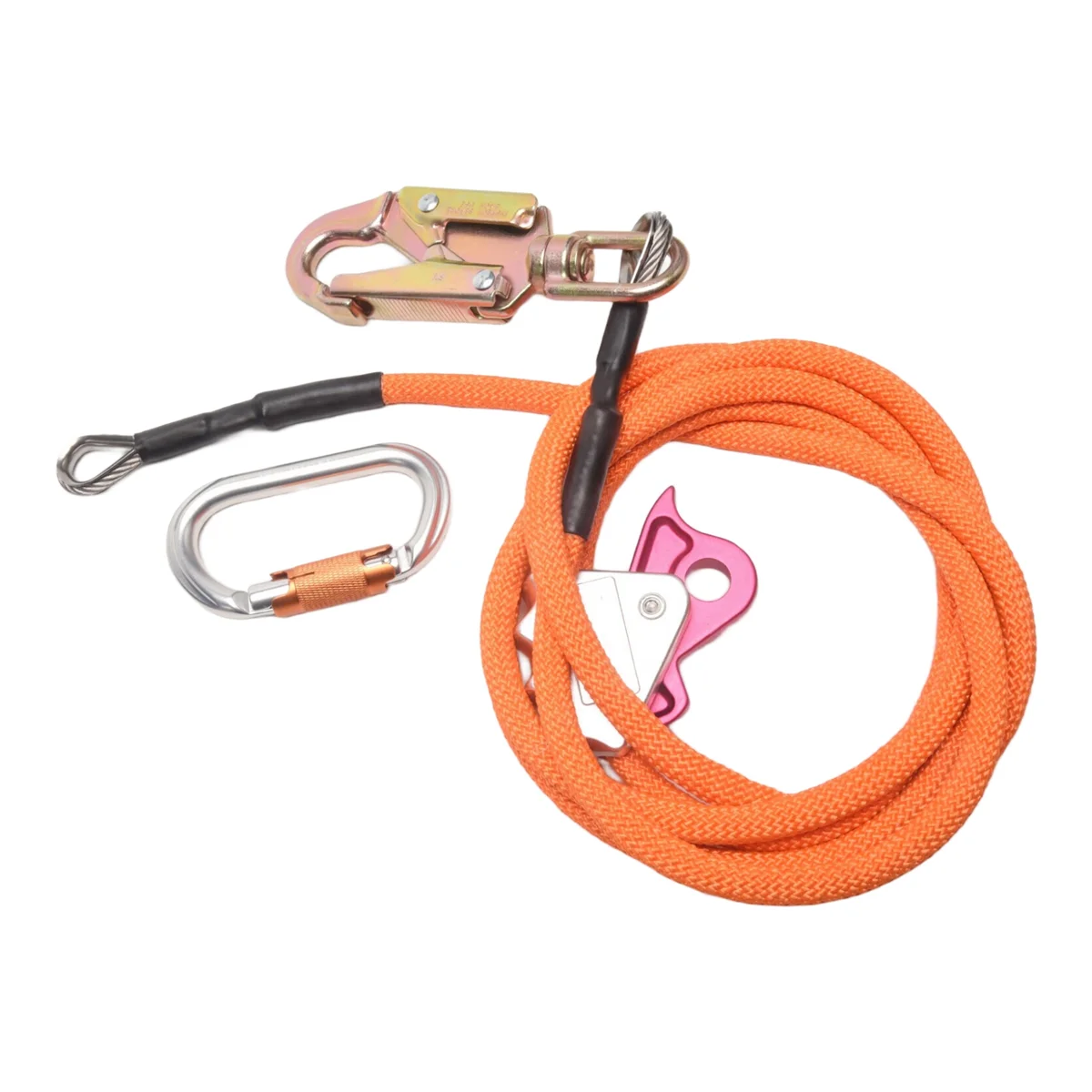 A50U Flip Line Kit mit Stahldrahtkern, verstellbares Kletterpositionierungsseil für Baumpfleger, Kletterer, Baumkletterer im Freien Image