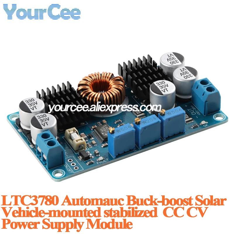 LTC3780 DC-DC Automatischer Step-Up-Down-Regler Boost Buck Board 5–32 V auf 1 V–30 V 10 A Lade-Stromversorgungsmodul Image