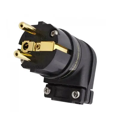 Furutech FI-E12L (R) FI-12ML (G) Schuko Plug 24K Gold Plated Rhodium Angled Power Connector