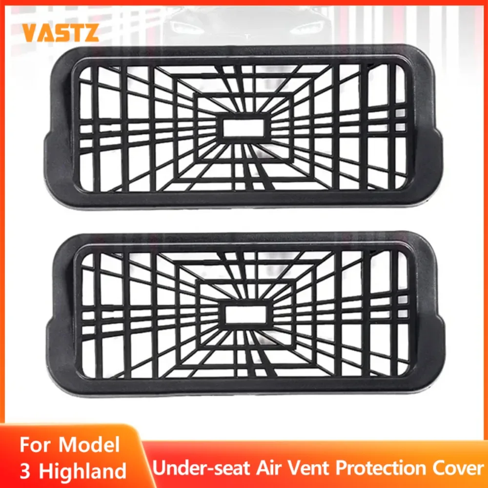 Für Tesla Modell 3 Highland Modell y 2007-2012 unter dem Sitz hinten Entlüftung gitter Schutzhülle Staubs chutz Anti-Blocking Image