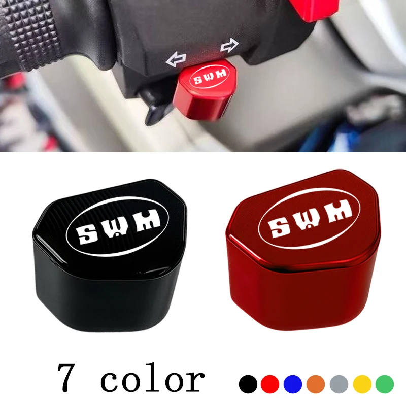 Für SWM swm Hoku hoku 125 400 Zubehör CNC Aluminium Motorrad Schalter Taste Blinker Schalter Schlüssel Kappe Image