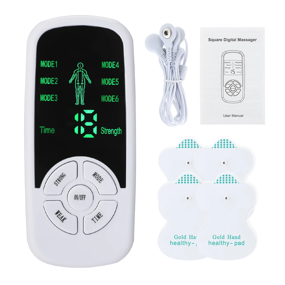 EMS Elektrische Muskel Therapie LCD Stimulator Zehn Einheit Maschine Meridian Physiotherapie Puls Bauch Prostata Timer Körper Massager Image