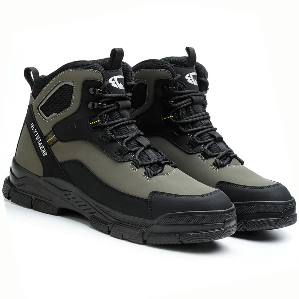 Motorrad Stiefel Männer Motorrad Schuhe Motorrad Chopper Cruiser Touring Ankle Schuhe Outdoor High-Top Männer Wanderschuhe