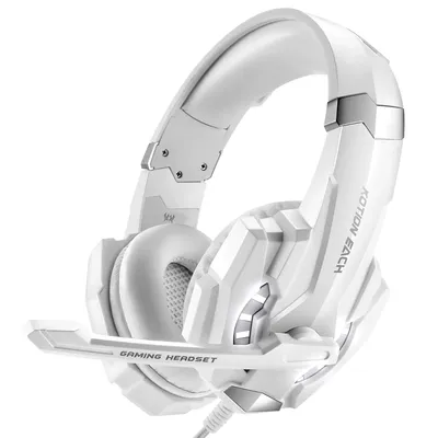 Cooles, verstellbares Gaming-Headset für PS4 und PS5 Bass-Kopfhörer mit Geräuschunterdrückung, Mikrofon und LED-Licht Image