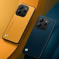 Custodia in pelle di lusso per Xiaomi Redmi Note 14 4G Custodia protettiva in silicone opaco antiurto per Redmi Note 14 5G Coque