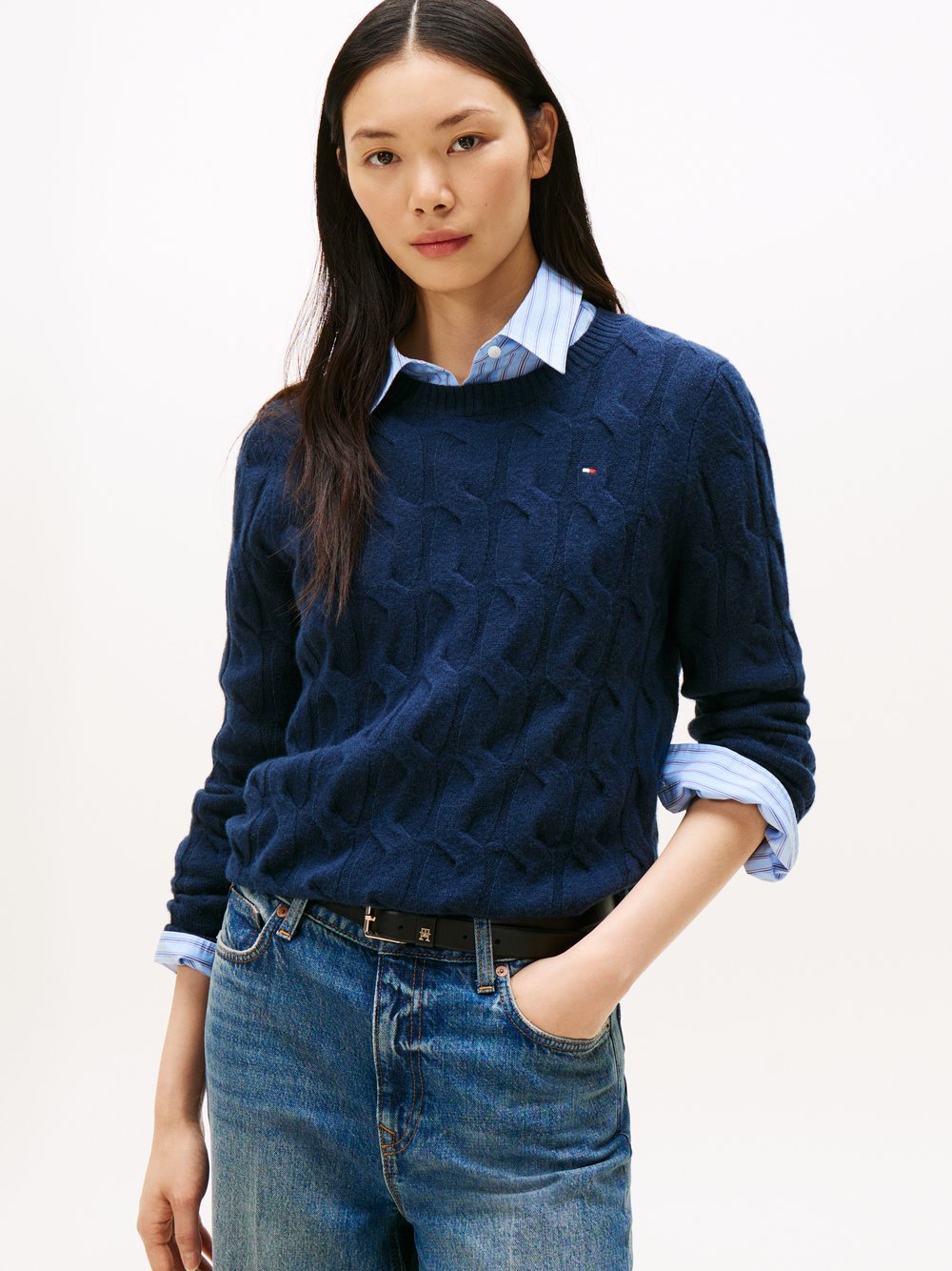 Tommy Hilfiger Strickpullover Damen marine, M Image
