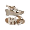 Clarks Damen Sandale, Gr. 42, beige, kein Etikett