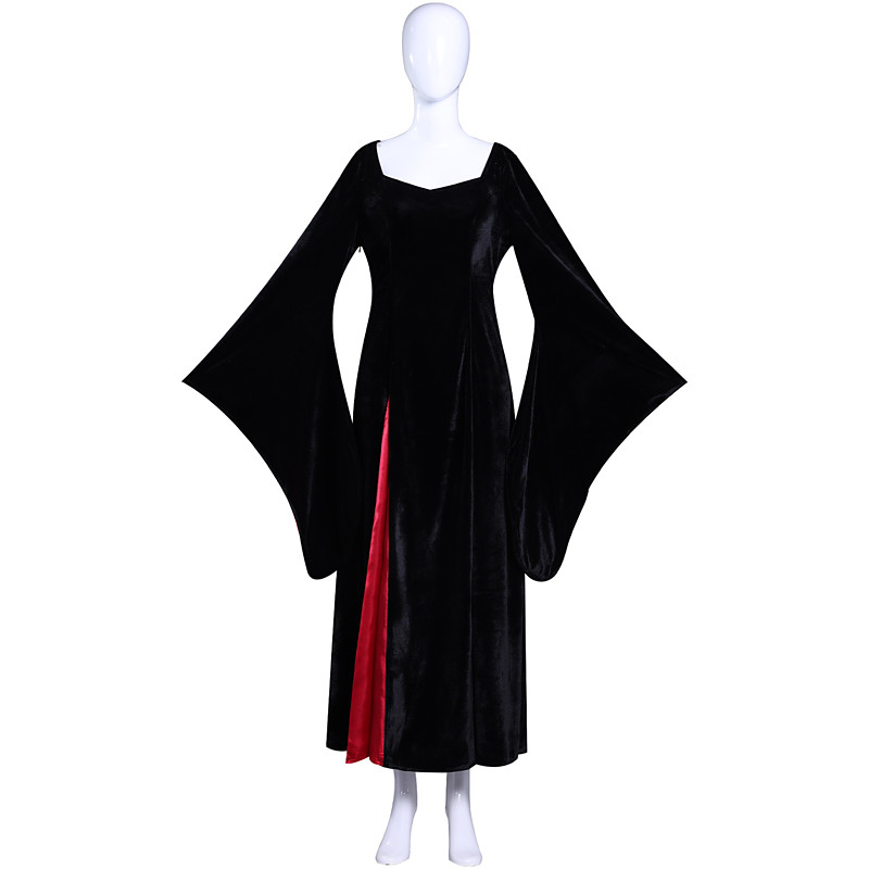 Gothic Horror Dark Academia Dress Costume Fancy Dress Gothic Movie Cosplay for Women's Adults Halloween Carnival Performance Party Dress