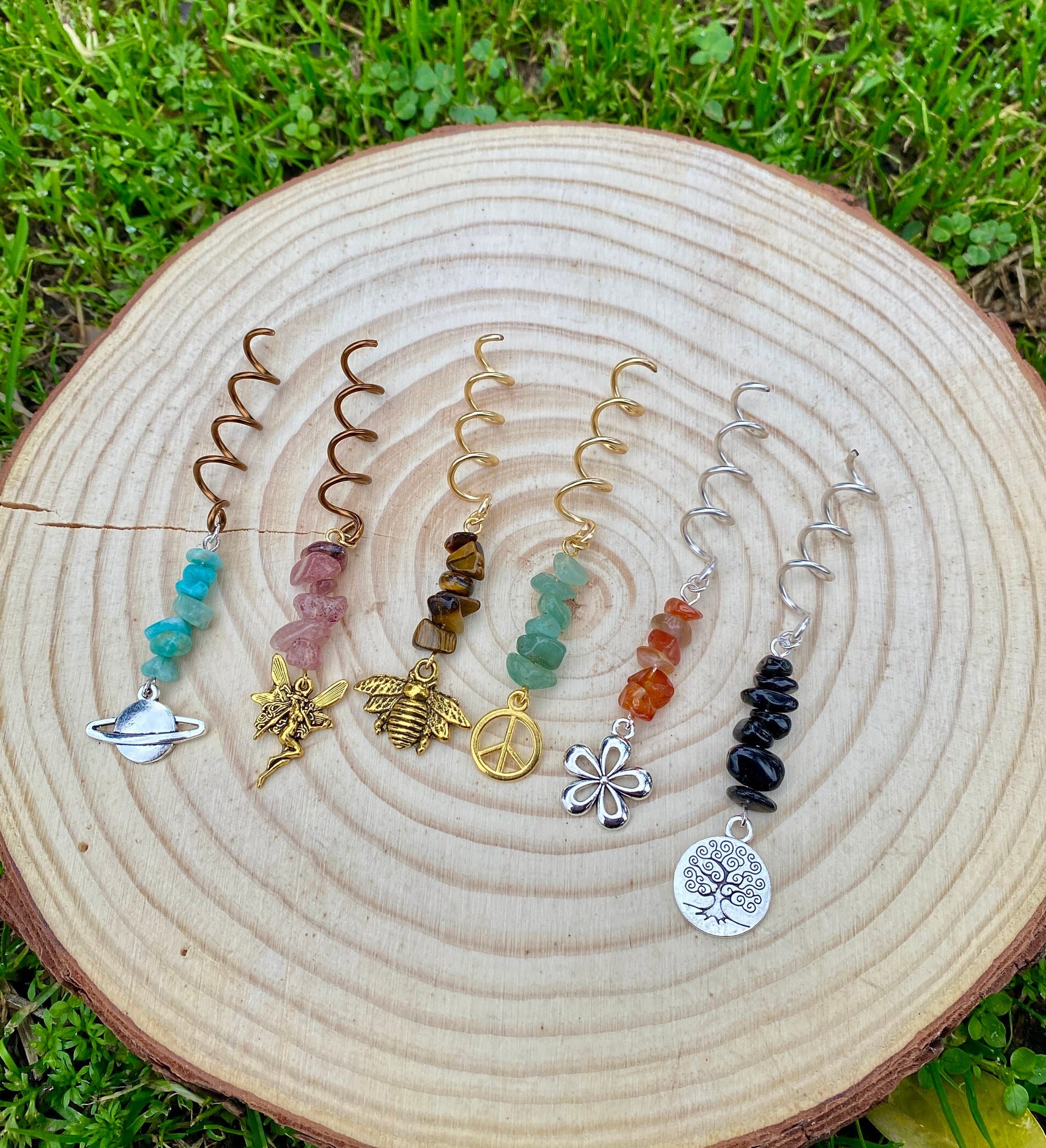 Mini trecce per capelli con cristalli / Mini trecce per capelli, Mini trecce per capelli con cristalli fatte a mano, Mini accessori per capelli, Acces