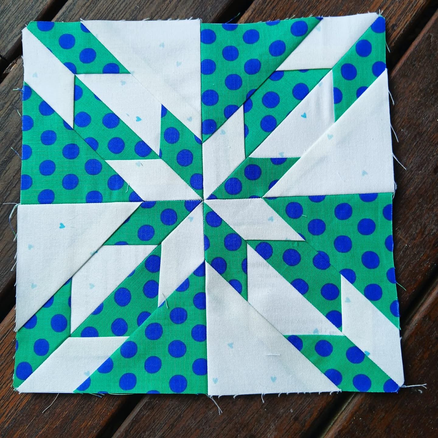 Modello per blocco trapuntato Hunter's Star FPP Foundation Paper Piecing, download digitale