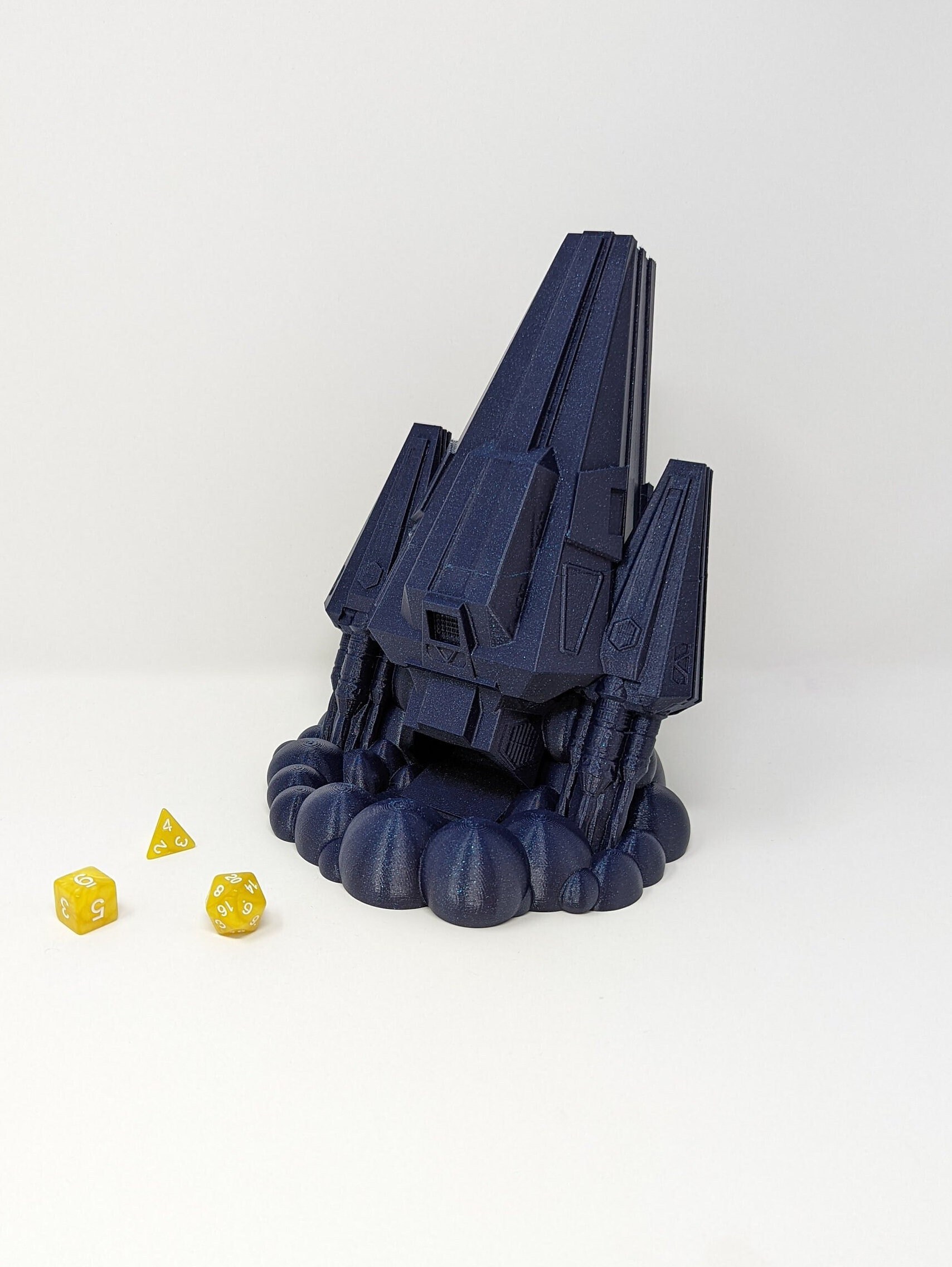 Torre dei dadi - Torre dei dadi Rocketship - Torre dei dadi Rocket - Regalo DnD - Torre dei dadi Daggerheart - Lancio di dadi DND - Regalo Dungeon Mas