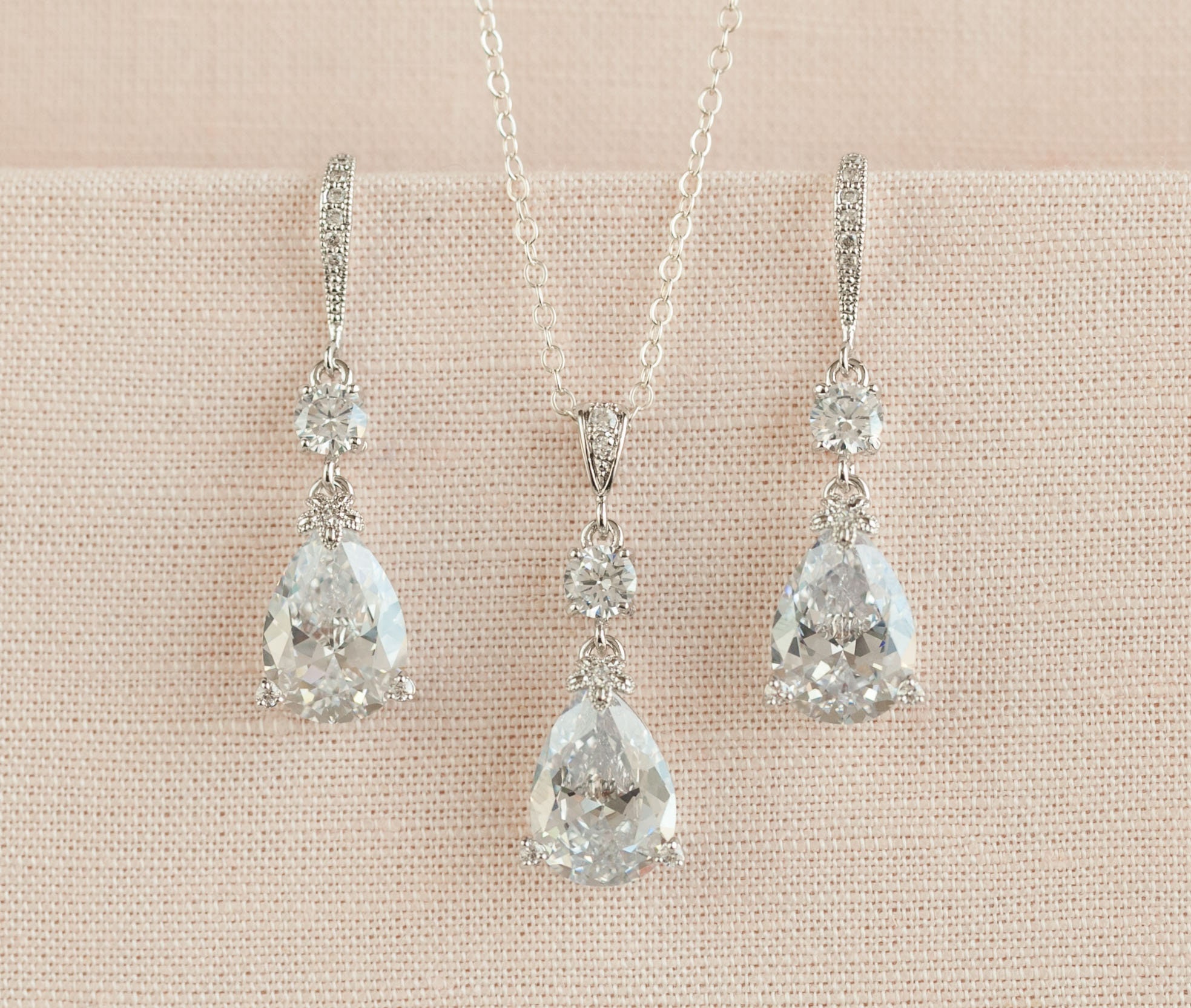 Collana da sposa, SET di gioielli da sposa, Oro rosa, Gioielli da sposa, Collana da sposa in cristallo, Gioielli da sposa, Collana Megan