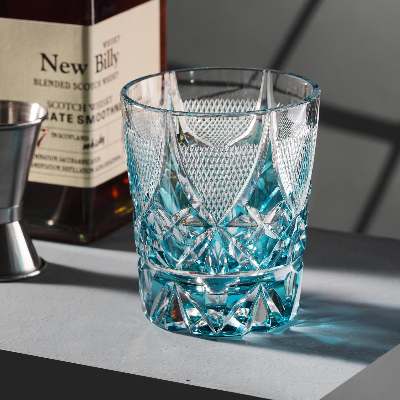Bicchiere da whisky in cristallo intagliato a mano, bicchiere da whisky Old Fashioned, bicchiere da liquore Lowball, articoli per bevande unici per uo