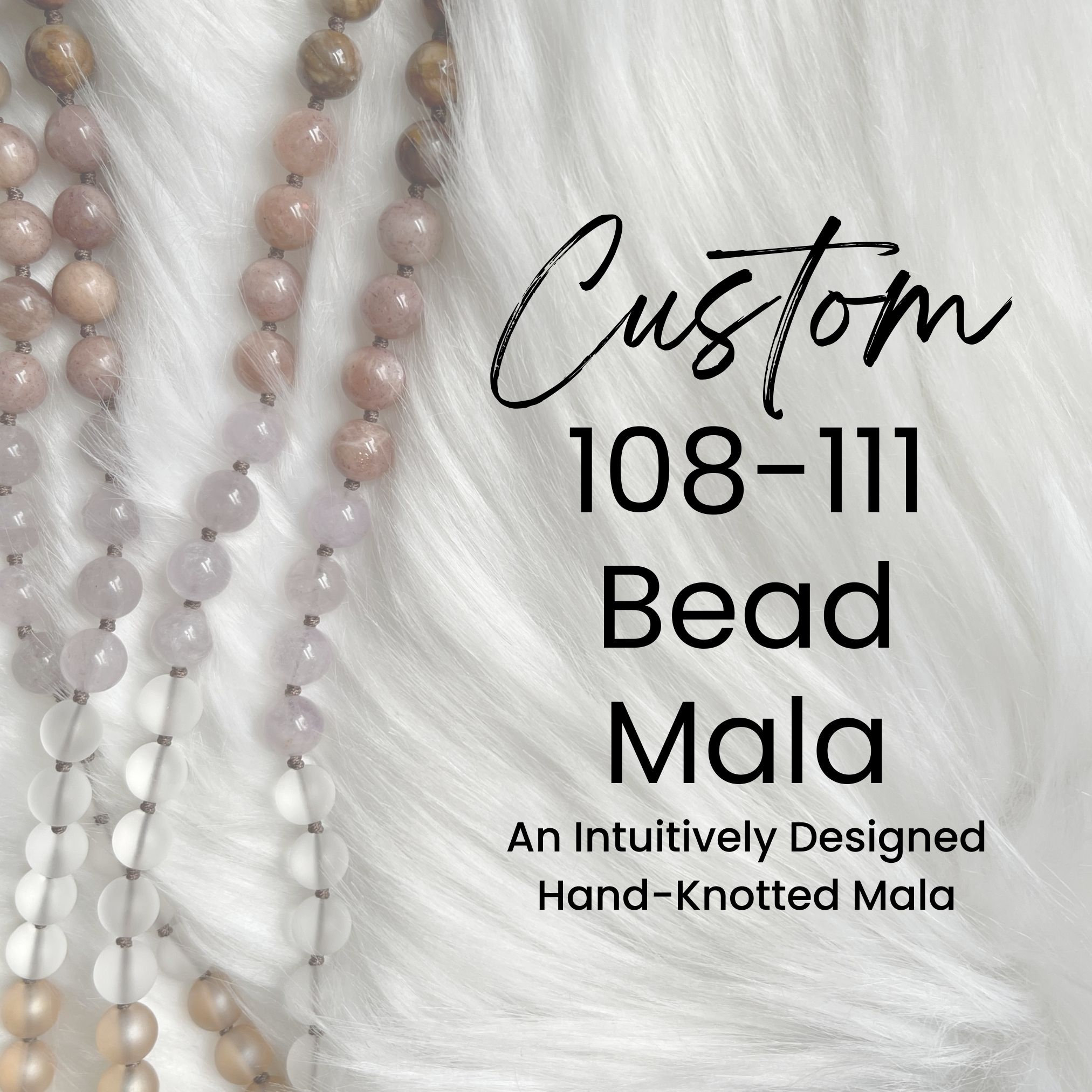 Mala personalizzato - Mala con 108 o 111 perline - Mala su ordinazione - Realizzato in modo intuitivo - Collana Mala - Rosario - Perline Mala - Mala c