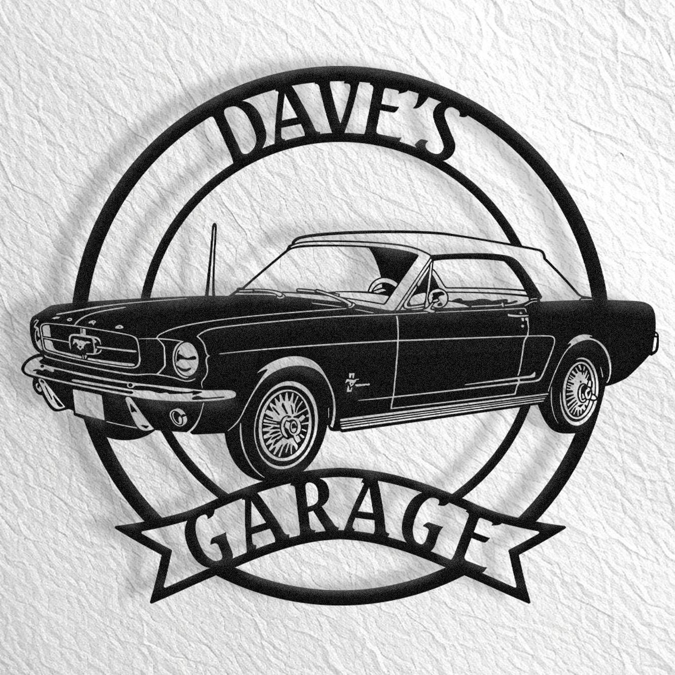 Ford Mustang T5 Wall Art, Mustang Garage, Mustang 1965-73, Mustang Decor, Mustang Accessories, Mustang Gift, 1965-1973 Prima generazione