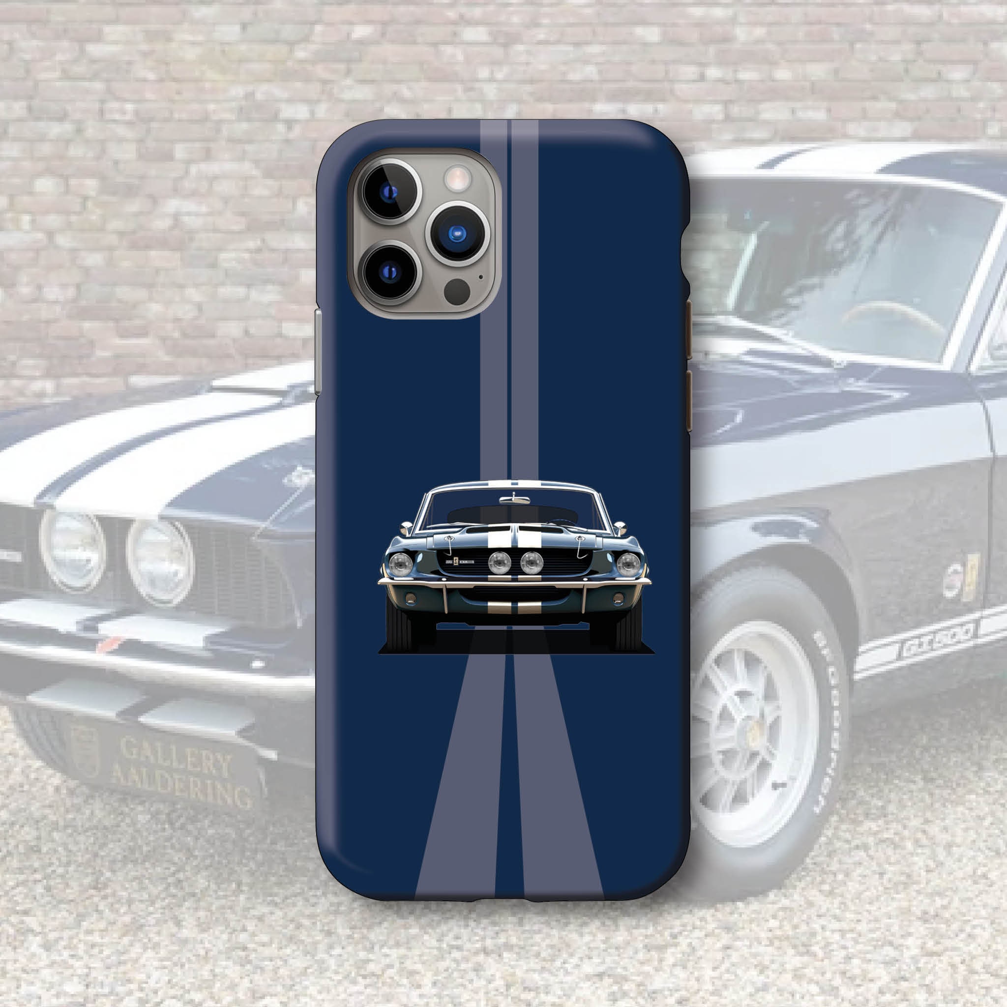 Custodia Ford Mustang Shelby 1967 (blu scuro), custodia Ford Mustang, Mustang Shebly, custodia per auto, regalo per gli appassionati di Ford Mustang.