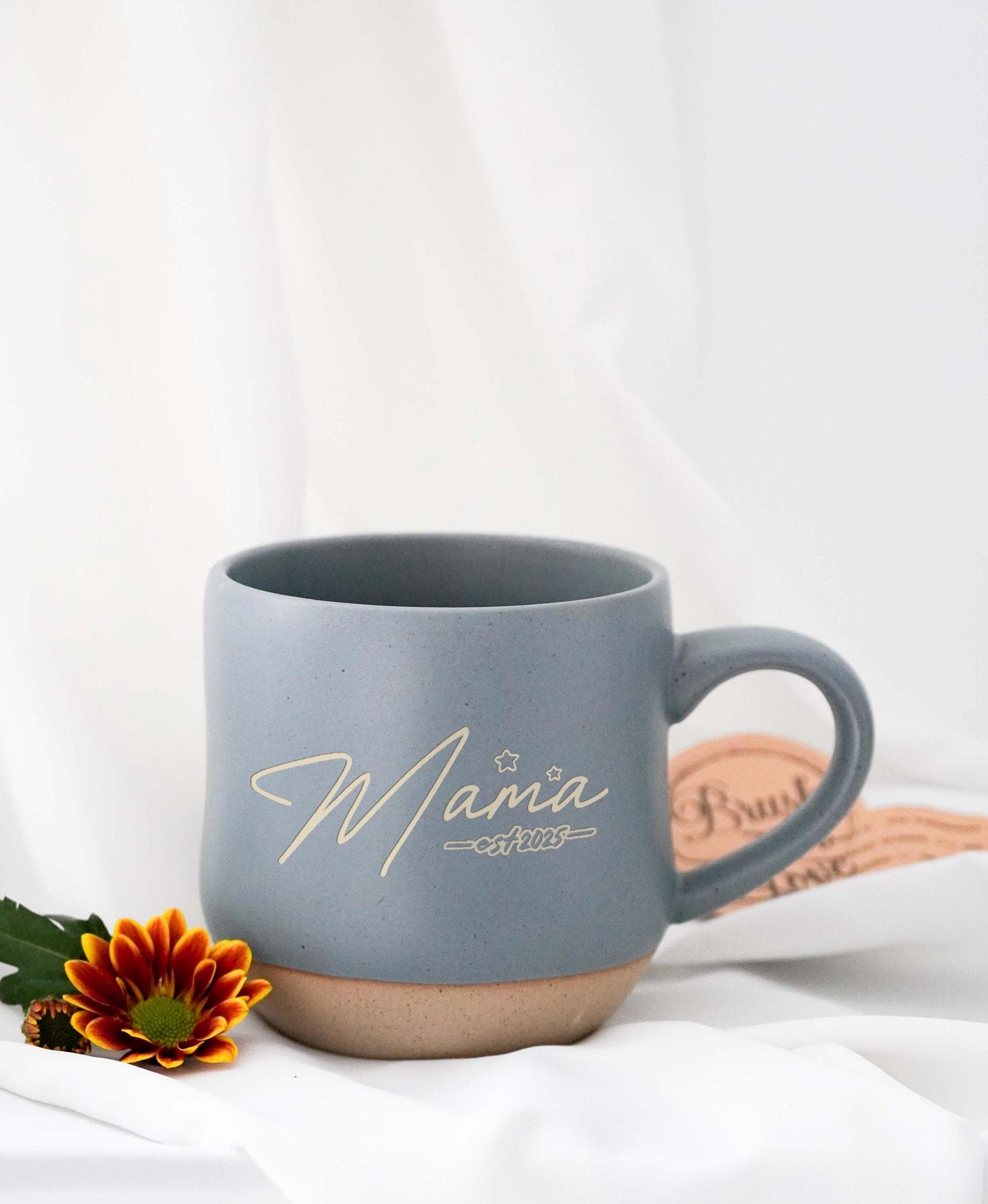 Grandi tazze da caffè, tazza incisa, tazza con nome personalizzato, tazza per mamma, amore per la mamma, regalo per la mamma, neomamma Est 2025, tazza