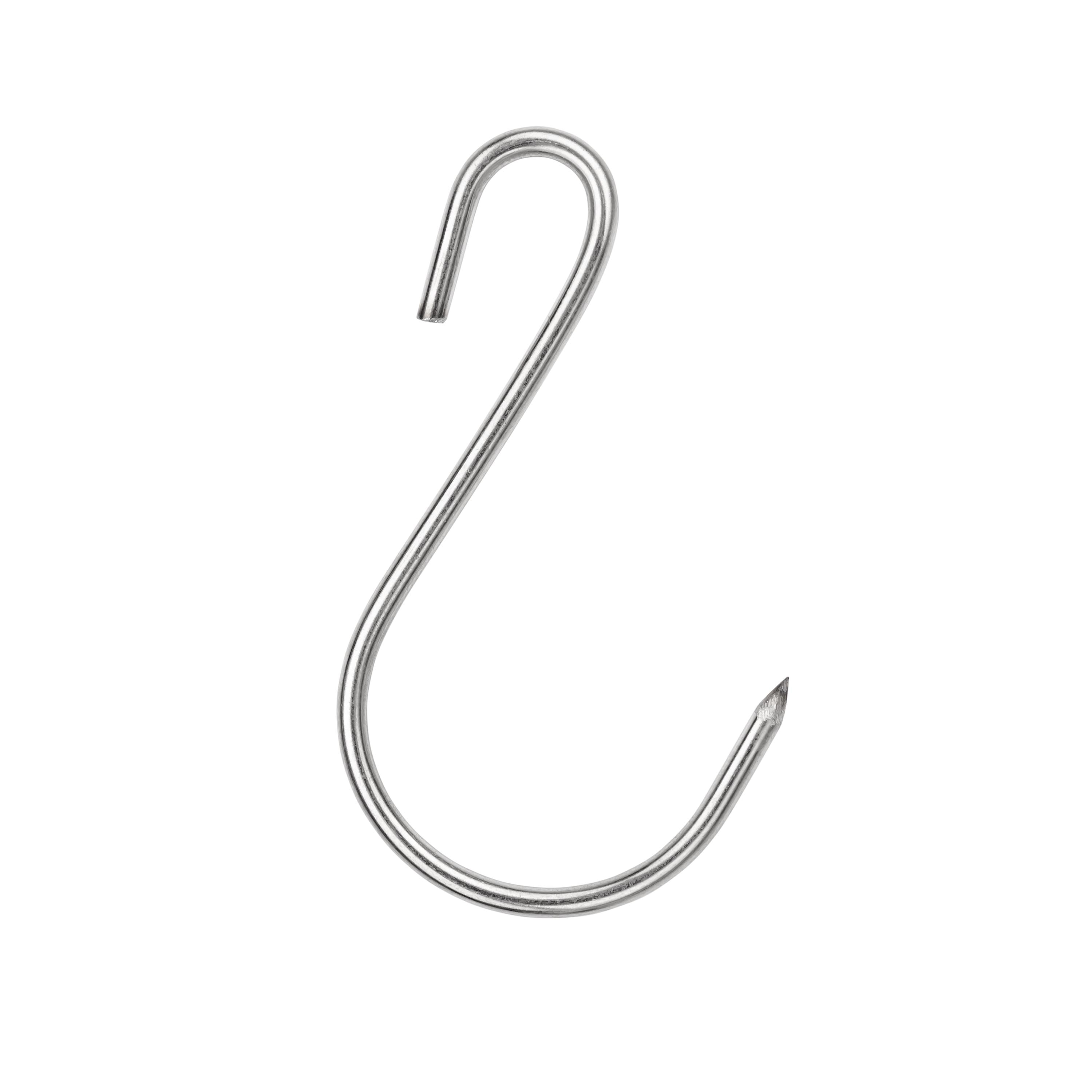 Ganci a S in acciaio inossidabile per affumicare la carne, ganci per barbecue, ganci per affumicare resistenti, set di ganci da macellaio, ganci per g
