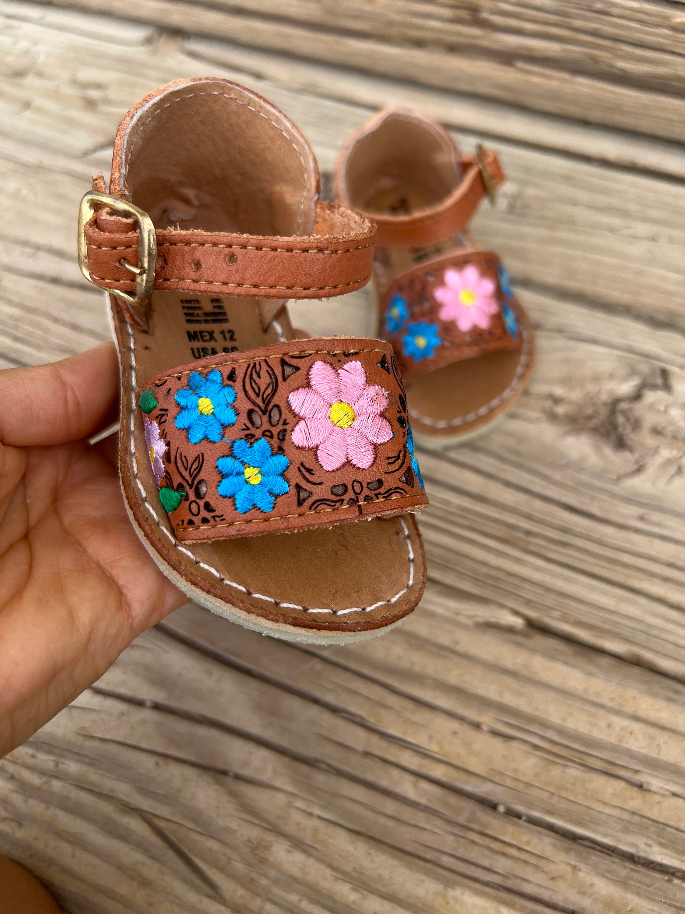 Sandalo huarache per bambina/sandali huarache bianchi per bambina/sandali messicani per bambina/sandali huarache aperti per bambina/huarache per bambi