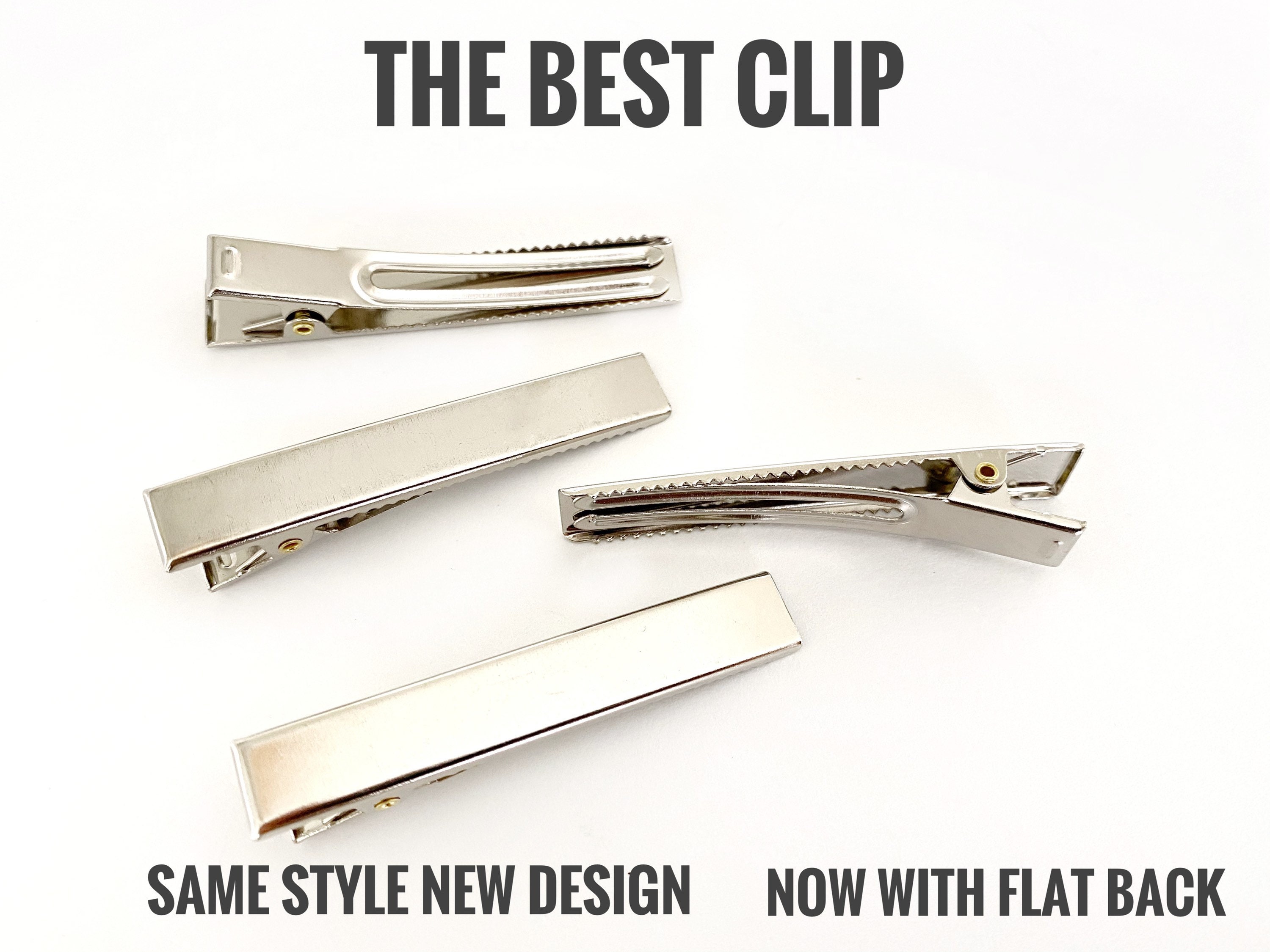 100 pezzi di clip a coccodrillo da 60 mm, clip a coccodrillo da 60 mm, forniture per fermagli per capelli, fermagli per capelli per fiocchi, clip a co