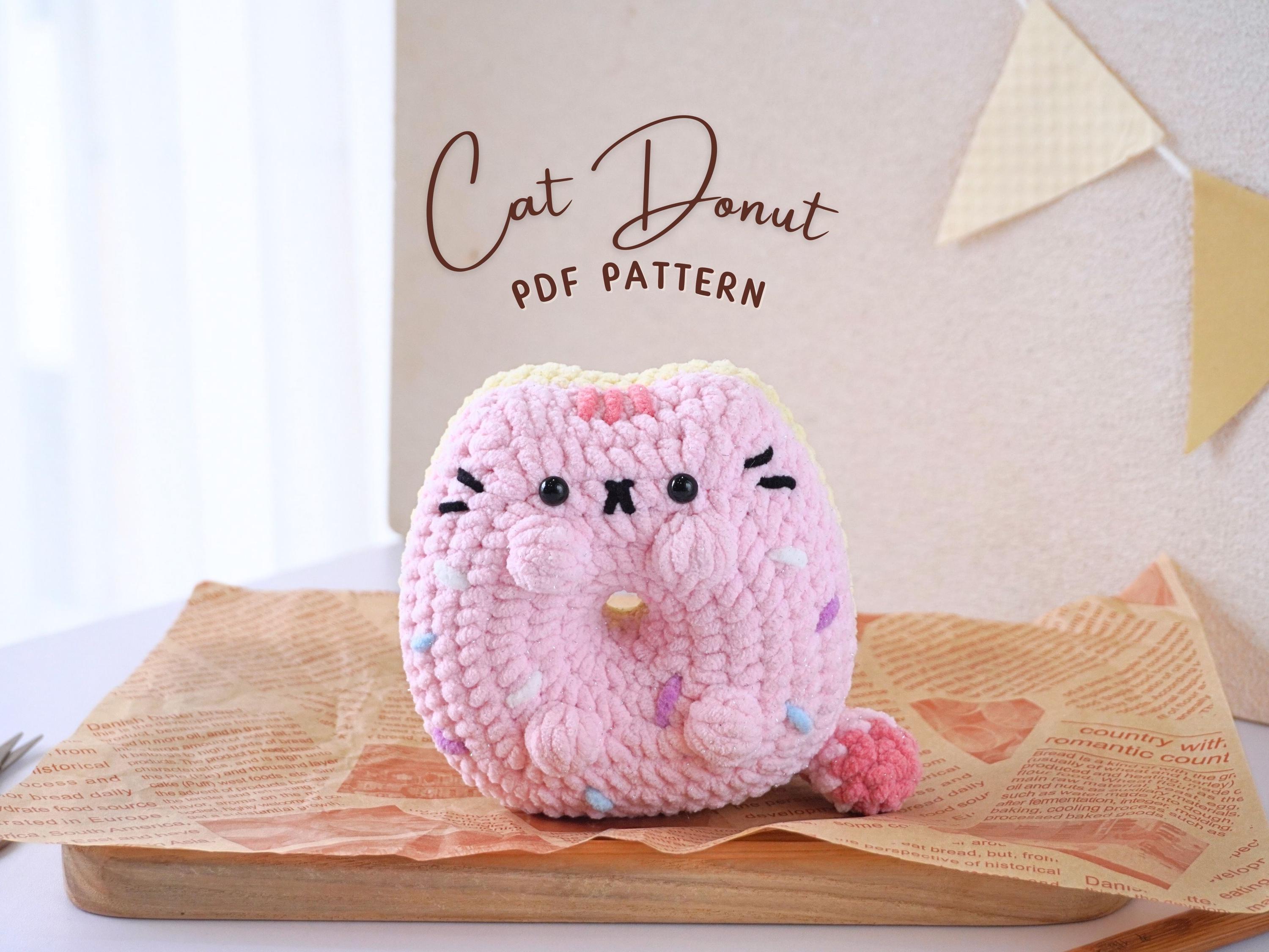 Schema all'uncinetto ciambella gatto, schema all'uncinetto gatto, schemi all'uncinetto amigurumi, schema all'uncinetto ciambella, schema all'uncinetto