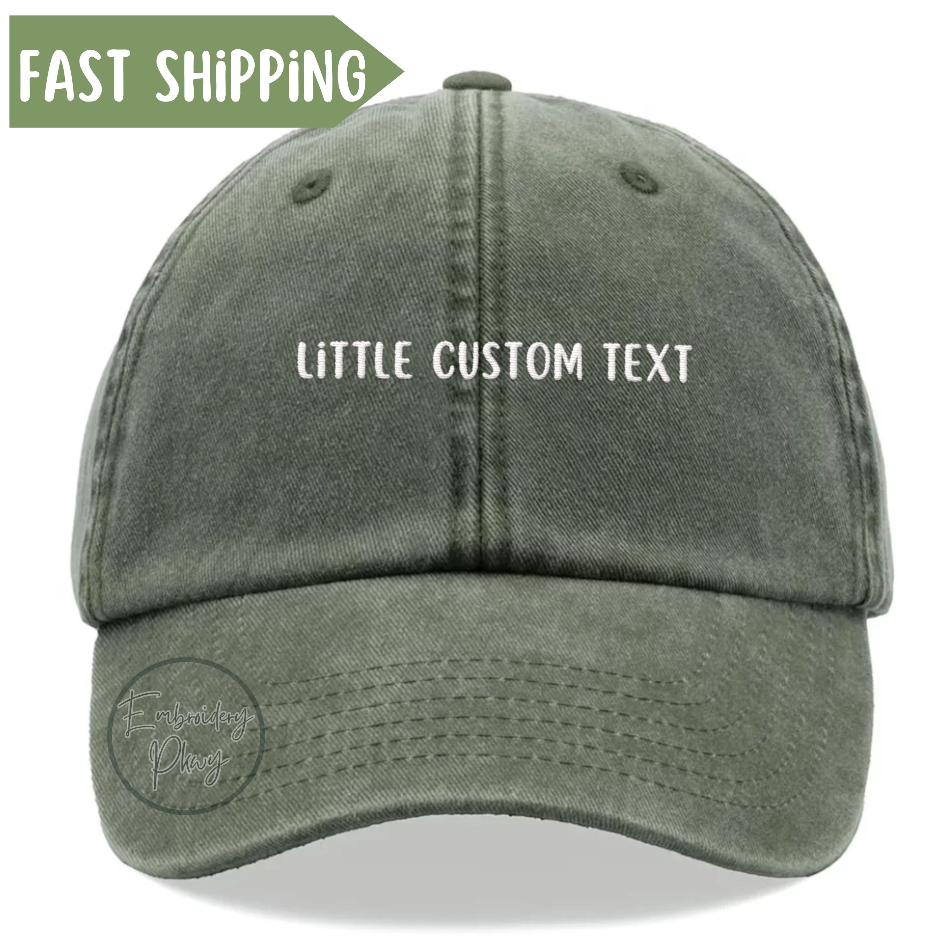 Cappello ricamato vintage personalizzato, berretto con testo personalizzato, cappello da baseball con testo ricamato, cappello da papà personalizzato,