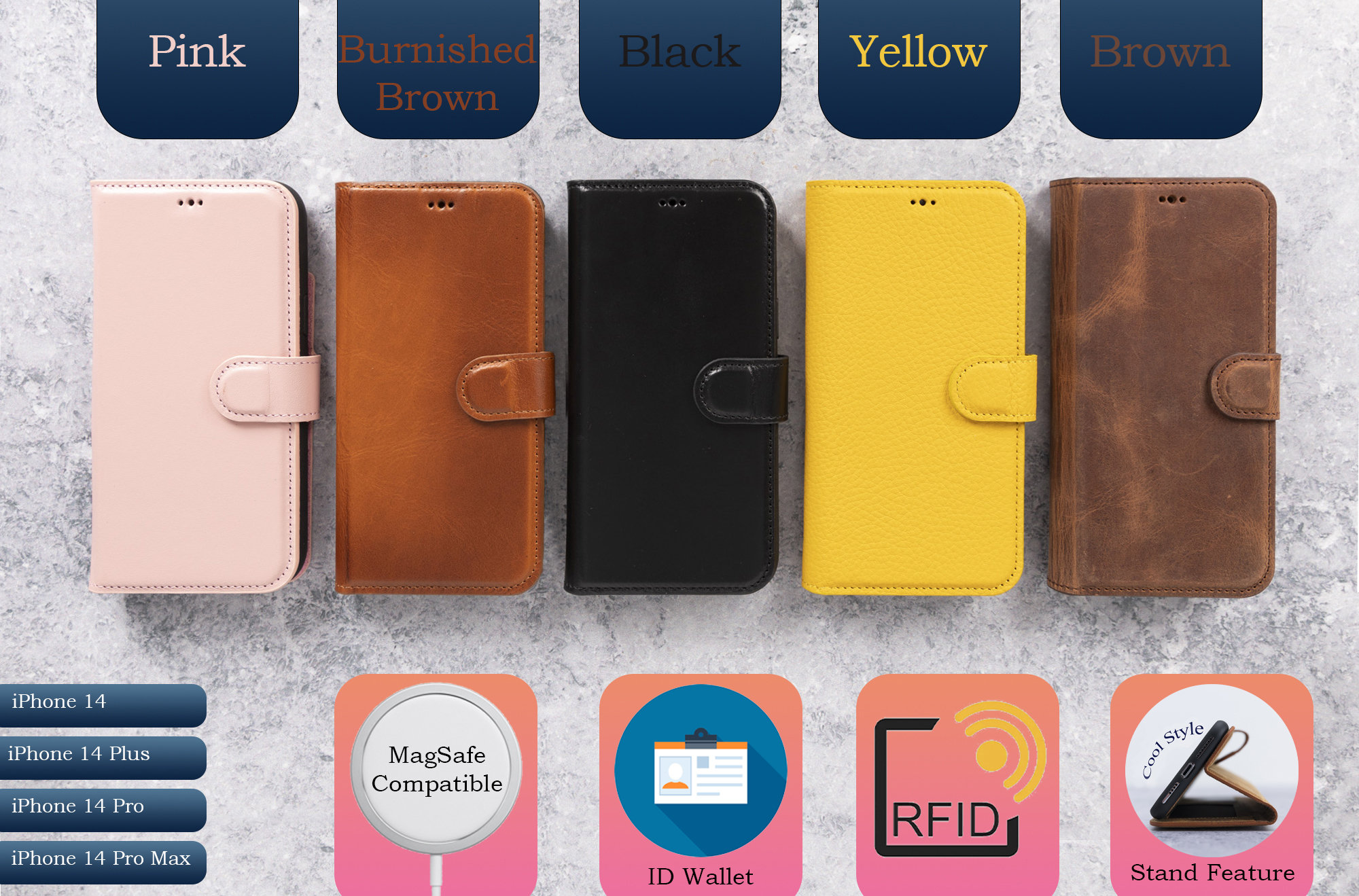 Custodia in pelle per iPhone, staccabile, con supporto per iPhone 17 / 17 Pro Max / 17 Pro / 17 Air / 16 / 15 / 14 / 13 / 12 / 11 Pro Plus, uomo e don