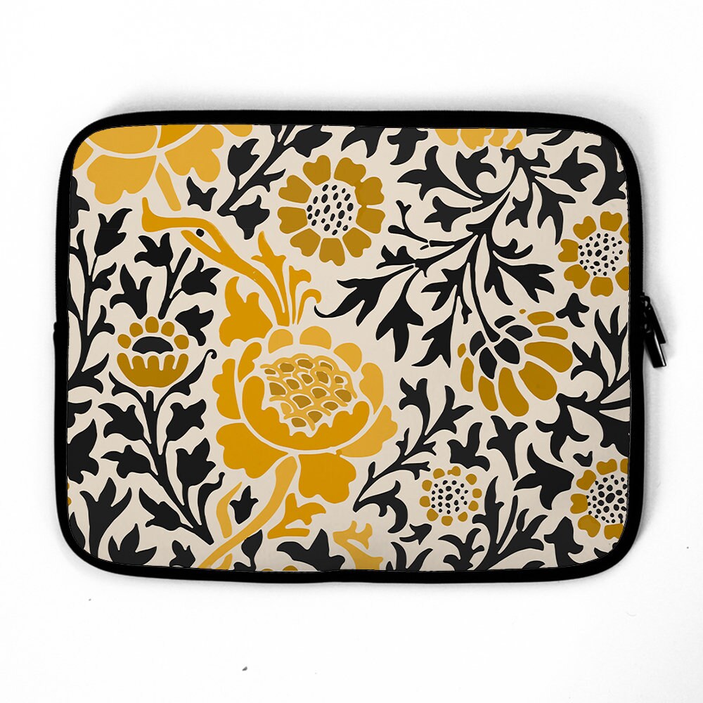 Custodia per laptop con motivo floreale decorativo, custodia per laptop, borsa per laptop, adatta a TUTTI i laptop William Morris